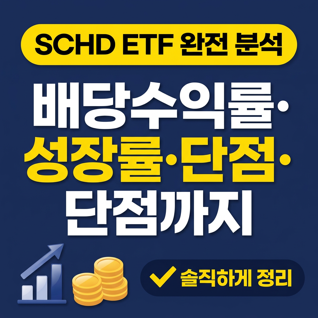 SCHD ETF 완전 분석: 배당수익률·배당성장률·단점 정리
