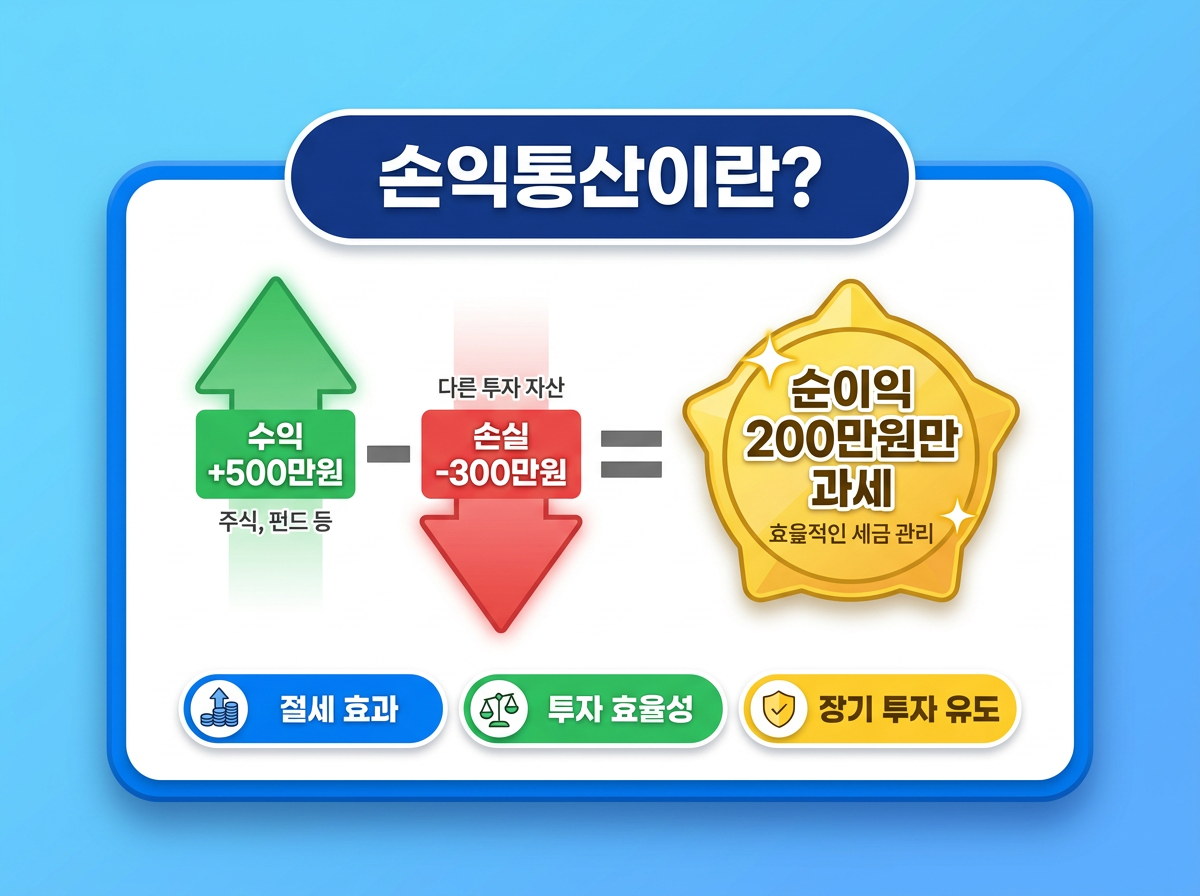 ISA 계좌의 손익통산 과세 방식을 설명하는 이미지