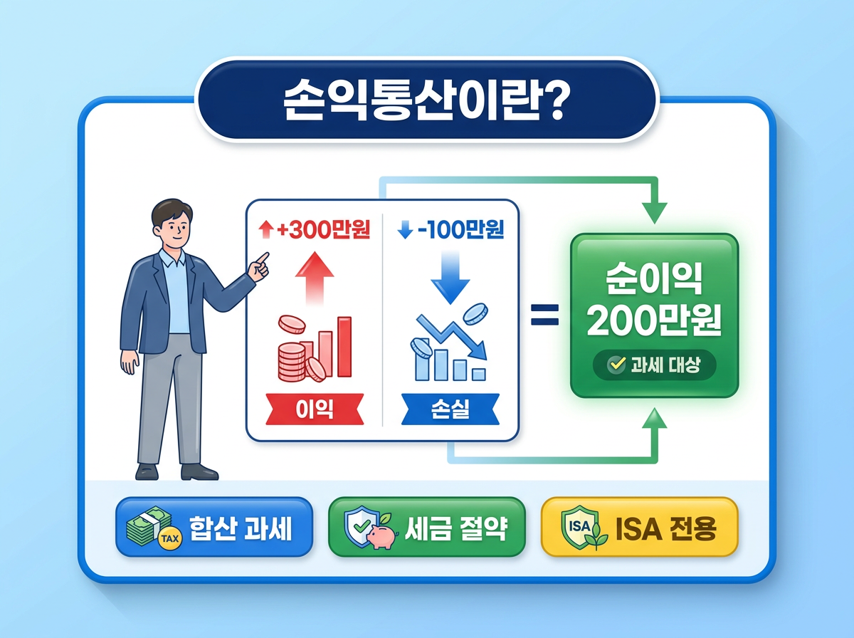 ISA 손익통산과 분리과세 구조 설명 이미지