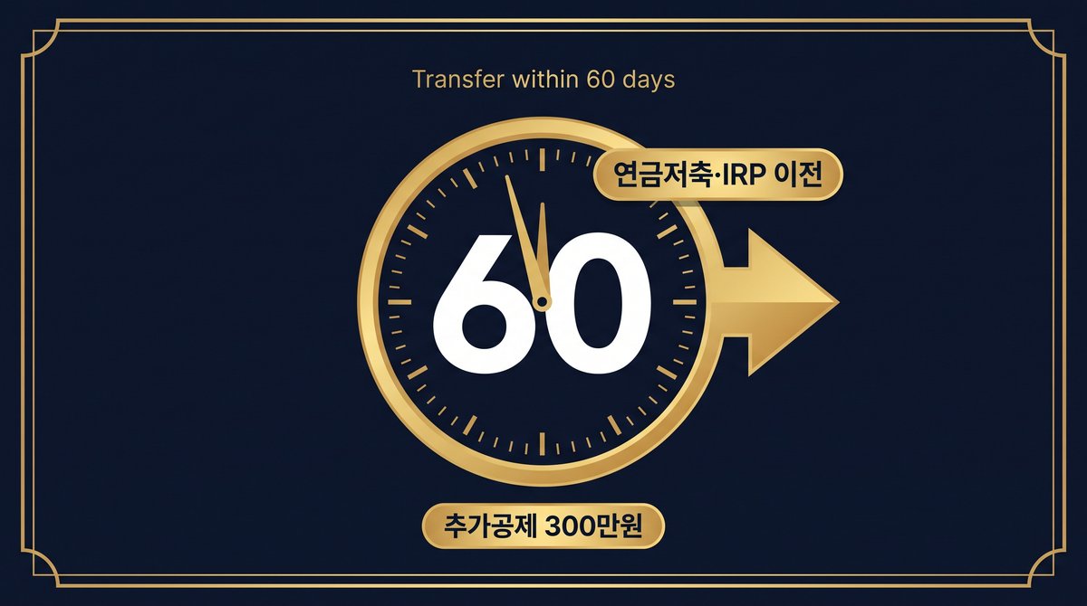 ISA 해지 후 60일 이내 연금저축 이전 시 추가 세액공제