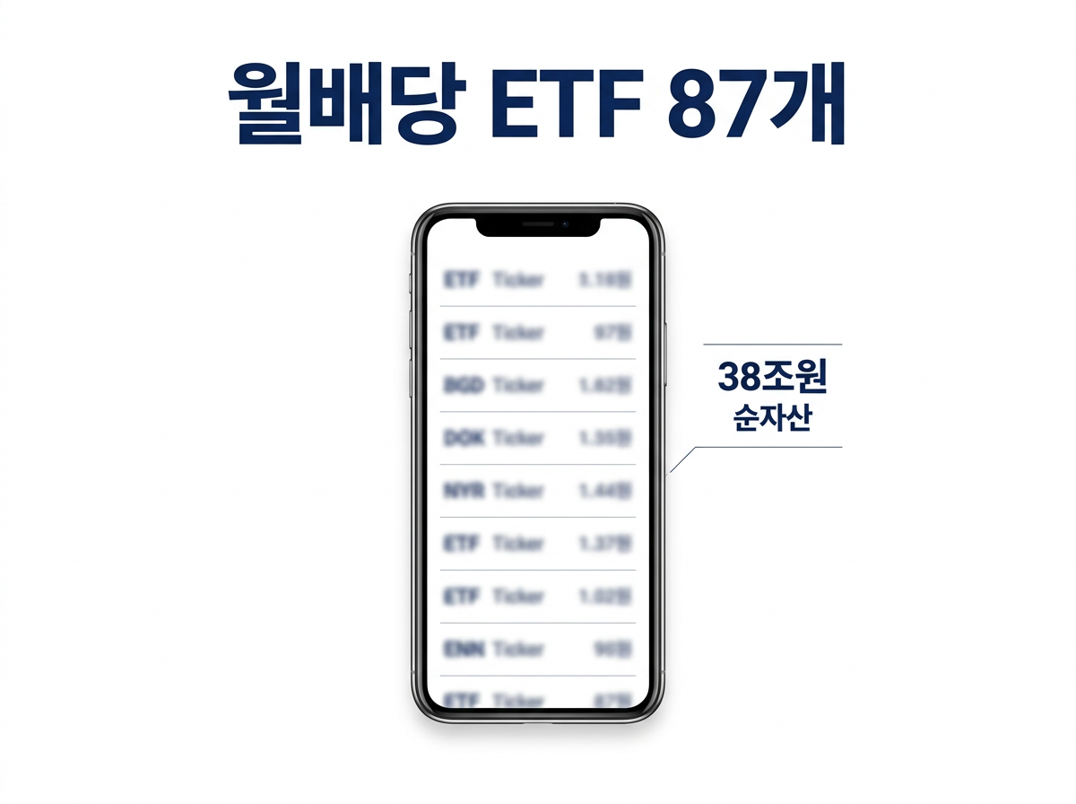 월배당 ETF 종류를 비교하는 이미지