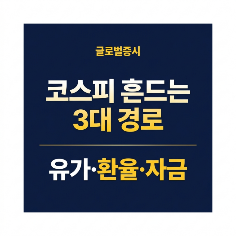 코스피 흔드는 3대 경로