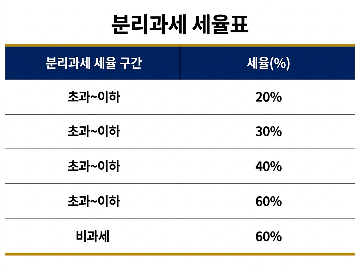 2026년 시행 예정인 배당소득 분리과세 제도 설명 이미지
