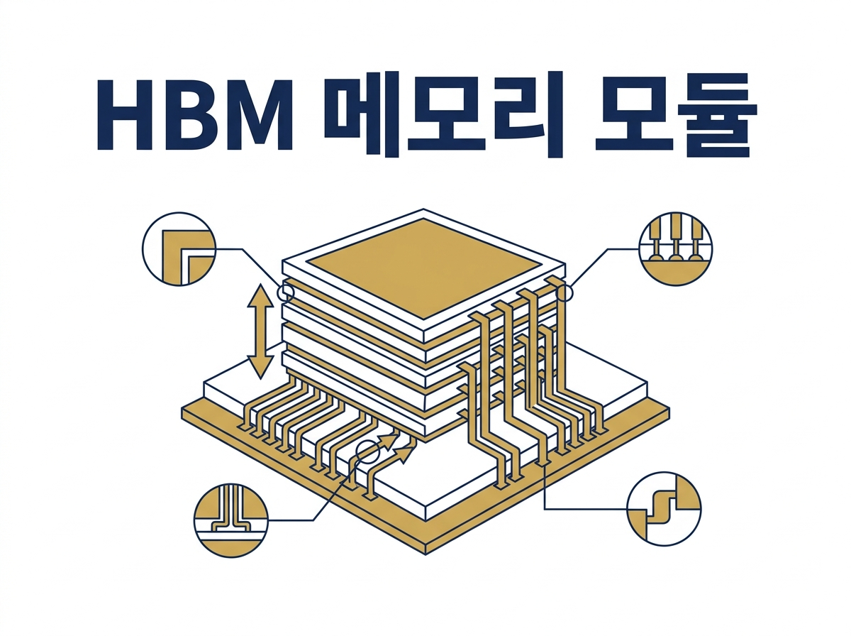 SK하이닉스 HBM 제품과 시장 점유율을 설명하는 이미지