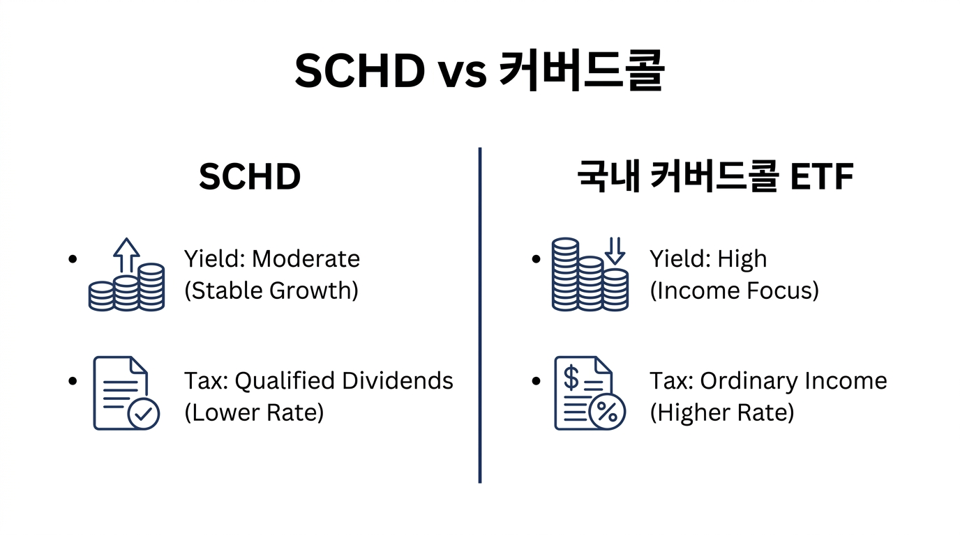 배당 ETF 선택 시 확인해야 할 수익률과 과세 구조 비교 이미지