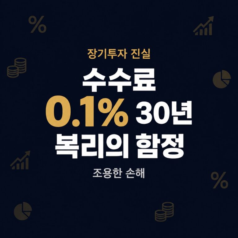ETF 총보수 이해하기: 0.1% 차이가 30년 뒤 자산을 11%포인트까지 갉아먹는다