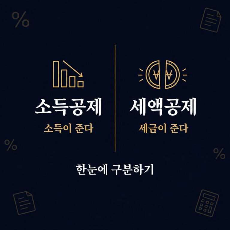 소득공제와 세액공제의 차이를 완벽히 이해하기: 소득수준별 연말정산 절세 우선순위