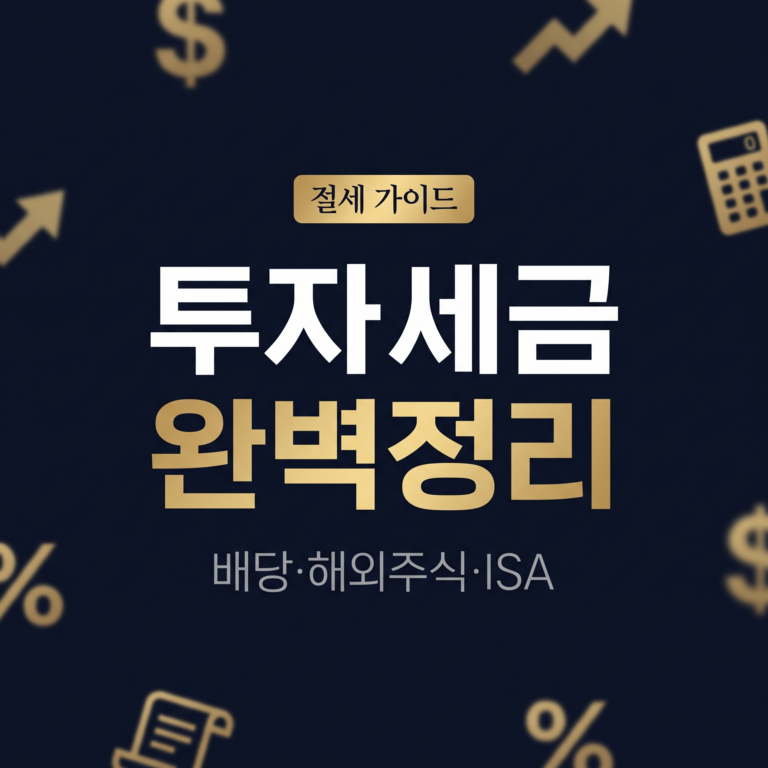 배당소득세란?｜금투세·절세 방법 정리