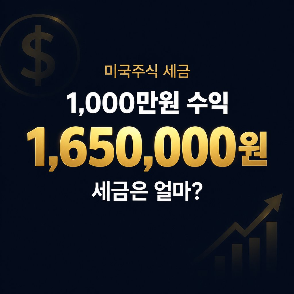 미국주식 양도소득세 | 250만원 공제·22% 세율 계산