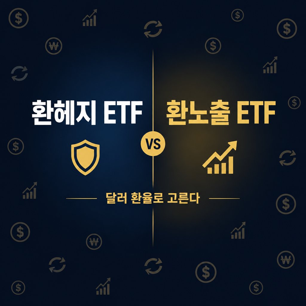 환헤지 ETF vs 환노출 ETF 고르는 법｜환율 방향과 보유 기간으로 정하는 기준 한눈에 정리